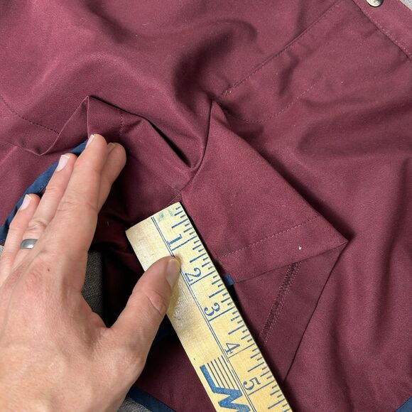 Parke & ronen Maroon SOLID STRETCH HOLLER SHORTS Size 32 - Picture 8 of 8